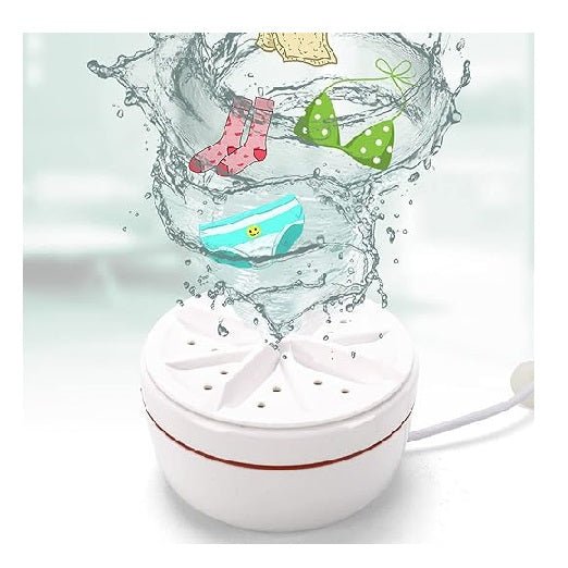 2-in-1 Mini Portable Turbine Washer/ غسالة توربينية صغيرة محمولة ٢ في ١