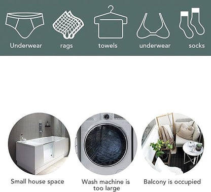 2-in-1 Mini Portable Turbine Washer/ غسالة توربينية صغيرة محمولة ٢ في ١
