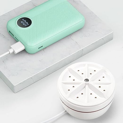2-in-1 Mini Portable Turbine Washer/ غسالة توربينية صغيرة محمولة ٢ في ١