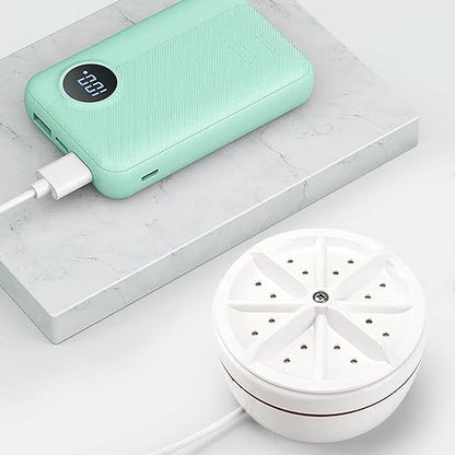 2-in-1 Mini Portable Turbine Washer/ غسالة توربينية صغيرة محمولة ٢ في ١