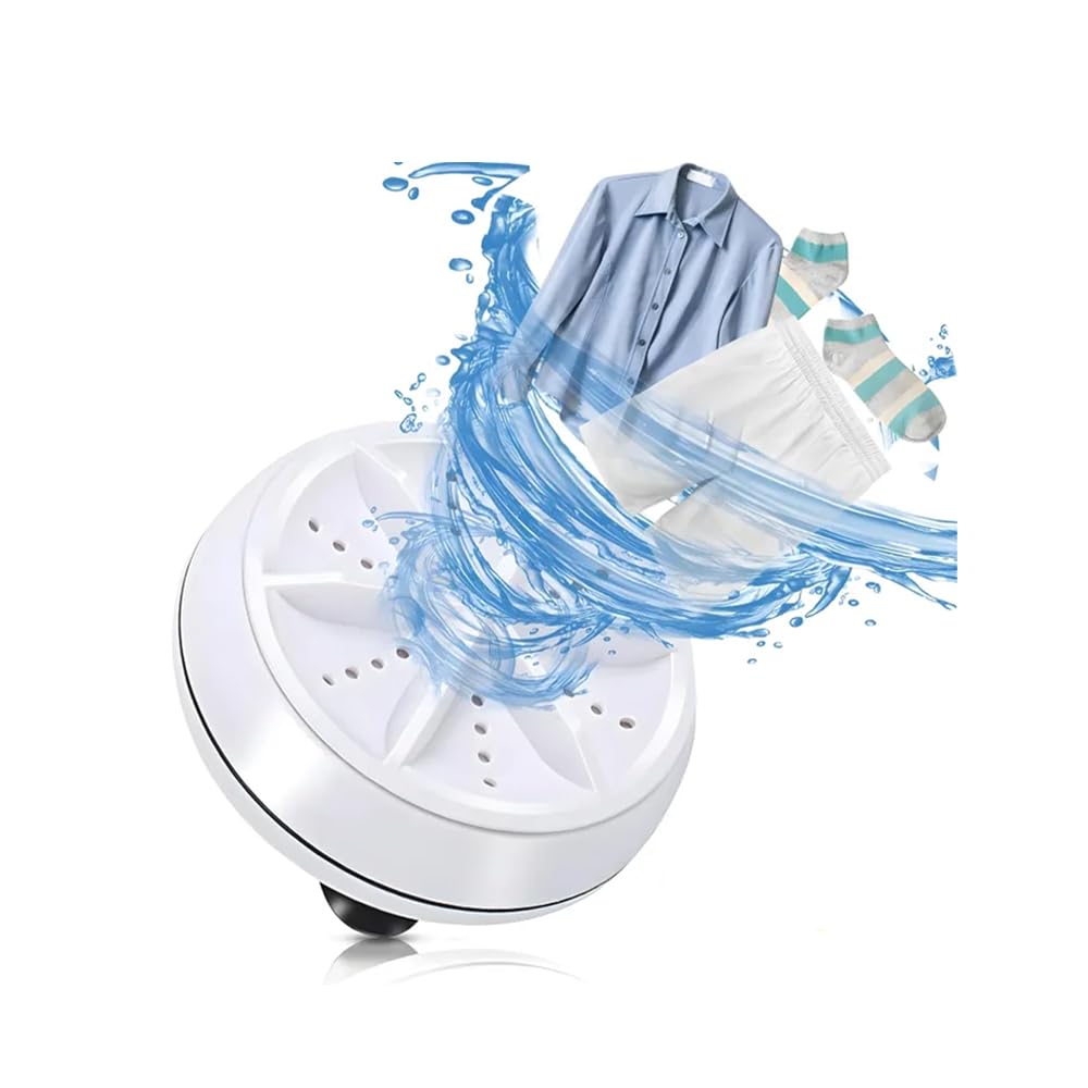 2-in-1 Mini Portable Turbine Washer/ غسالة توربينية صغيرة محمولة ٢ في ١