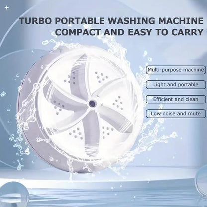 2-in-1 Mini Portable Turbine Washer/ غسالة توربينية صغيرة محمولة ٢ في ١