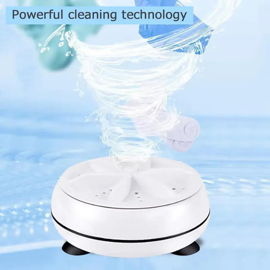2-in-1 Mini Portable Turbine Washer/ غسالة توربينية صغيرة محمولة ٢ في ١