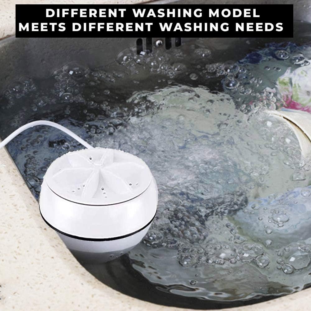 2-in-1 Mini Portable Turbine Washer/ غسالة توربينية صغيرة محمولة ٢ في ١