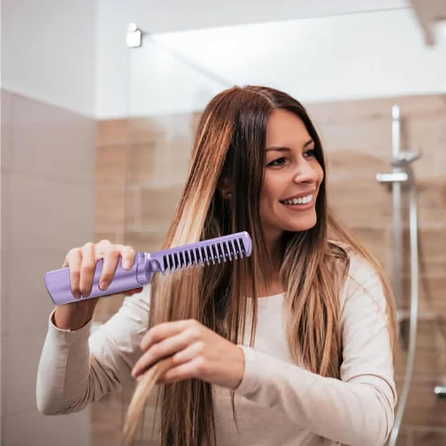 Premium Cordless Portable Hair Straightener | مكواة شعر لاسلكية ومحمولة عالية الجودة