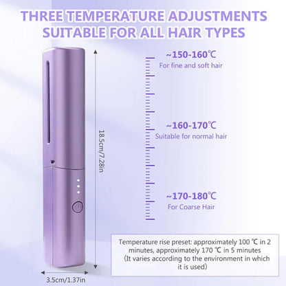 Premium Cordless Portable Hair Straightener | مكواة شعر لاسلكية ومحمولة عالية الجودة
